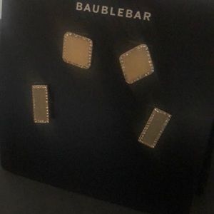 NWT BaubleBar Druzy Earrings set of two